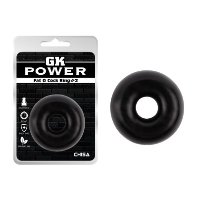Эрекционное кольцо Chisa, черное, 1.5 см (42869) – фото 1