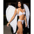 Крила ангела з пір'я Leg Avenue, білі (207639) – фото 3