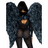 Крила ангела з пір'я Leg Avenue, чорні (207638) – фото 8