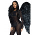Крила ангела з пір'я Leg Avenue, чорні (207638) – фото 5