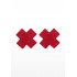 Пэстисы на соски в форме крестов Taboom, красные (207794) – фото 2