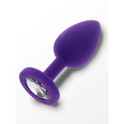 Анальная пробка S с кристаллом Toy Joy, фиолетовая, 7 х 2.5 см (207724) – фото 1