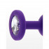 Анальная пробка S с кристаллом Toy Joy, фиолетовая, 7 х 2.5 см (207724) – фото 4