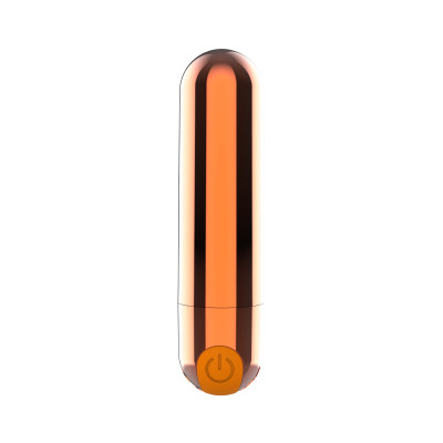 Вибропуля Power Bullet, золотая, 9 х 1.8 см (207335) – фото 1