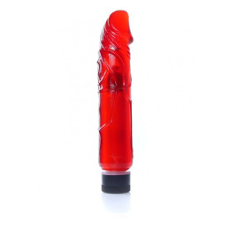 Вибратор реалистичный Juicy Jelly, красный, 22 х 4 см