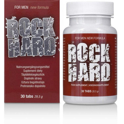 Біологічно активна добавка для посилення ерекції і збільшення пеніса Rock Hard Cobeco, 30 капсул (206702) – фото 1