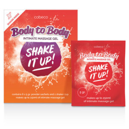 Гель для интимного массажа Shake It Up Powder Shaker Cobeco, 5 г х 6 шт. – фото