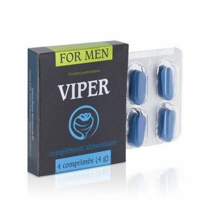 Биологически активная добавка для повышения либидо и усиления эрекции Viper Cobeco, 4 таблетки (206704) – фото 1