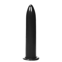 Фаллоимитатор нереалистичный All Black, черный, 19 х 3.5 см