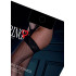 Сексуальные сетчатые чулки с кружевным поясом One Size Daring Intimates, черные (215931) – фото 2
