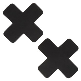 Пэстисы на соски в форме крестов Boundless CalExotics, самоклеящиеся, черные