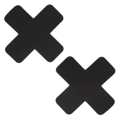 Пэстисы на соски в форме крестов Boundless CalExotics, самоклеящиеся, черные (215874) – фото 1