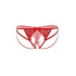 Трусики еротичні мереживні з інтимним вирізом S / M Naomi daring Intimates, червоні (215942) – фото 5