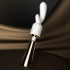 Вибратор-микрофон с двумя насадками и пультом Sevanda, металлический, золотой, 15 х 3.5 см (215994) – фото 4