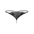Стрінги еротичні з перлами S / M daring Intimates, чорні (215941) – фото 4