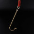 Анальный крюк с одним шариком и удлинителем Lockink, металлический, золотой (215991) – фото 3