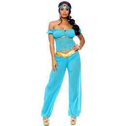 Костюм сексуальної принцеси Жасмин s Leg Avenue Arabian Beauty, 3 предмета, Бірюзовий