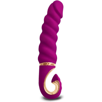 Вібратор рельєфний Gjack Mini Gvibe, фіолетовий, 19 х 3.5 см (216113) – фото 1
