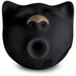 Вакуумный стимулятор клитора в форме кота Gcat Gvibe, силиконовый, черный – фото