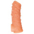Насадка для пенис с открытой головкой L NS.002 Kokos, рельефная, бежевая, 14 х 4.4 см (215583) – фото 4