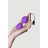 Вагинальные шарики с вибрацией и пультом Adrien Lastic, силиконовые, фиолетовые, 8.7 х 3.7 см (215435) – фото 4