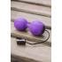 Вагінальні кульки з вібрацією і пультом Adrien Lastic, силіконові, фіолетові, 8.7 х 3.7 см (215435) – фото 2