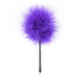 Тиклер на короткой ручке, перо, фиолетовый, 20 см – фото