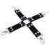 Крестовина с наручниками и поножами, черного цвета (207947) – фото 3