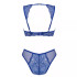 Комплект сексуальної білизни XS / S Giselia Obsessive, з мереживом, синій (215126) – фото 4