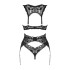Комплект сексуального белья XS/S Donna Dream Obsessive, 3 предмета, черное (215129) – фото 3