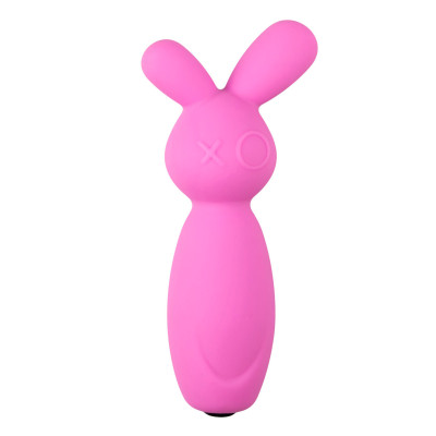 Вибратор для клитора в виде зайчика Mini Bunny Easytoys, силиконовый, розовый (214162) – фото 1