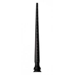 Анальная пробка гигантская Hosed, силиконовая, черная, 56 х 4.6 см