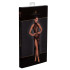 Платье длинное сексуальное с узорами S F239 Noir Handmade, черное (208372) – фото 2