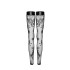 Сексуальные чулки с открытыми носками L F243 Noir Handmade, с узорами, черные (208386) – фото 4