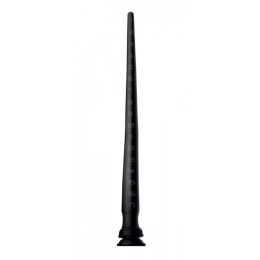 Анальный фаллоимитатор гигантский Hosed, на присоске, силиконовый, черный, 50 х 3.8 см