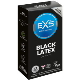 Презервативы черные EXS, латексные, 12 шт.