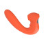 Вибратор с вакуумной стимуляцией Kraken Chisa, силиконовый, оранжевый, 15 х 3.5 см (216766) – фото 2