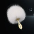 Анальный хвостик зайчика Sevanda, металл и натуральный мех, белый, 7.7 х 2.3 см (216200) – фото 2