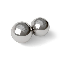 Вагинальные шарики Noir Blush, металлические, серебряные, 60 г – фото