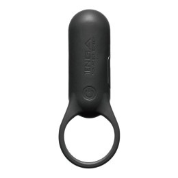 Эрекционное кольцо с вибрацией SVR Plus Tenga, силиконовое, черное, 9.7 х 3.8 см – фото