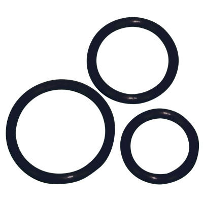 Набор эрекционных колец You2Toys, силиконовые, черные, 3 шт. (217178) – фото 1