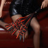 Флоггер с узелками на хвостах Lockink, кожаный, черно-красный, 58 см (216177) – фото 2