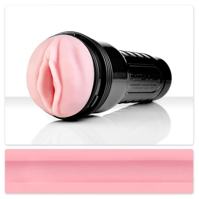 Мастурбатор вагина в колбе Fleshlight Pink Lady Original, киберкожа, бежевый, 25.4 х 10 см (217984) – фото 1