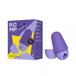 Вакуумный стимулятор для клитора ROMP Free X, силиконовый, фиолетовый