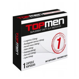 Біологічно активна добавка для посилення потенції Top Men, 10 таблеток