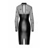 Платье эротичное виниловое L Sublime F310 Noir Handmade, с полупрозрачным верхом, черное (217259) – фото 2