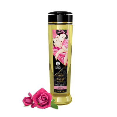 Масажне масло з ароматом троянди Shunga, 240 мл (217330) – фото 1