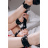 Розпірка з наручниками і поножами THOLD4. 1 Candy Hero, метал і шкіра, чорна (217499) – фото 3