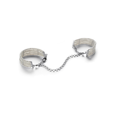 Браслети-наручники Bijoux Indiscrets перлинні, білі (30942) – фото 1