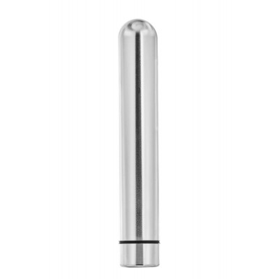 Вібратор Дамський пальчик Midnight Magic Metal Mitch, сріблястий, 11.5 х 1.9 см (42549) – фото 1
